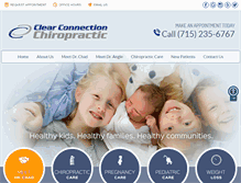 Tablet Screenshot of clearconnectionwellness.com